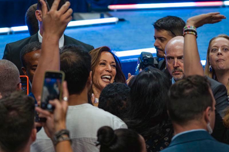 donald trump kamala harris whines debate