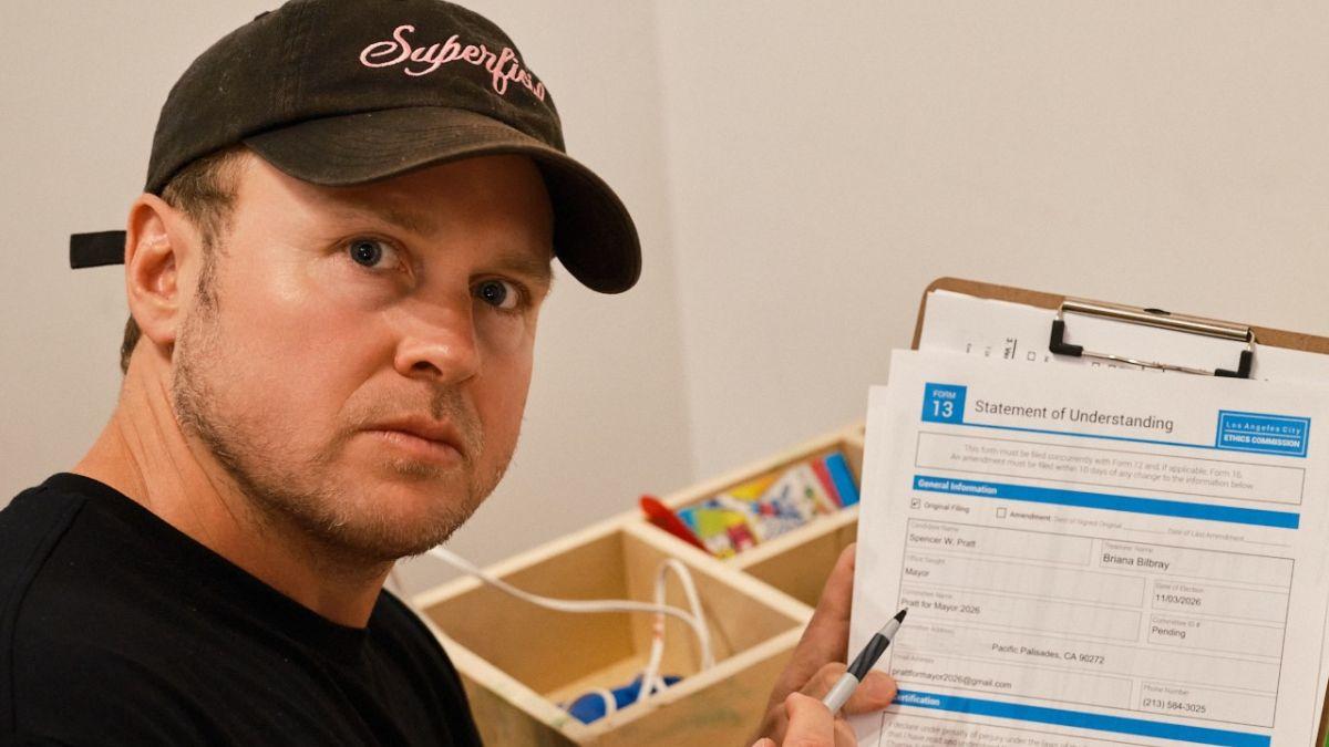 Photo of Spencer Pratt was inspired to run for office after the tragic 2025 wildfires in California.