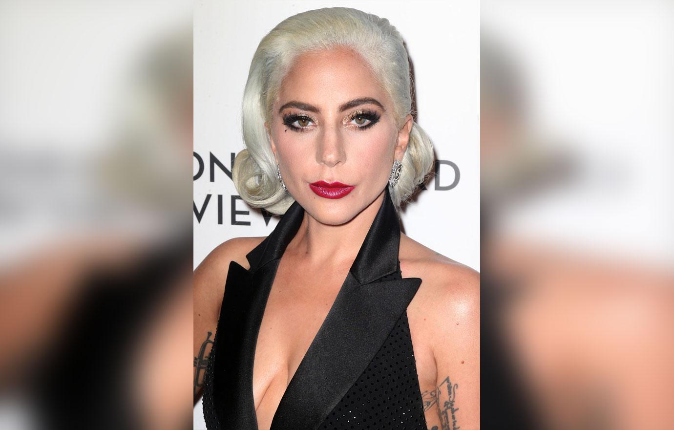 Lady Gaga Black Dress New Man Divorced