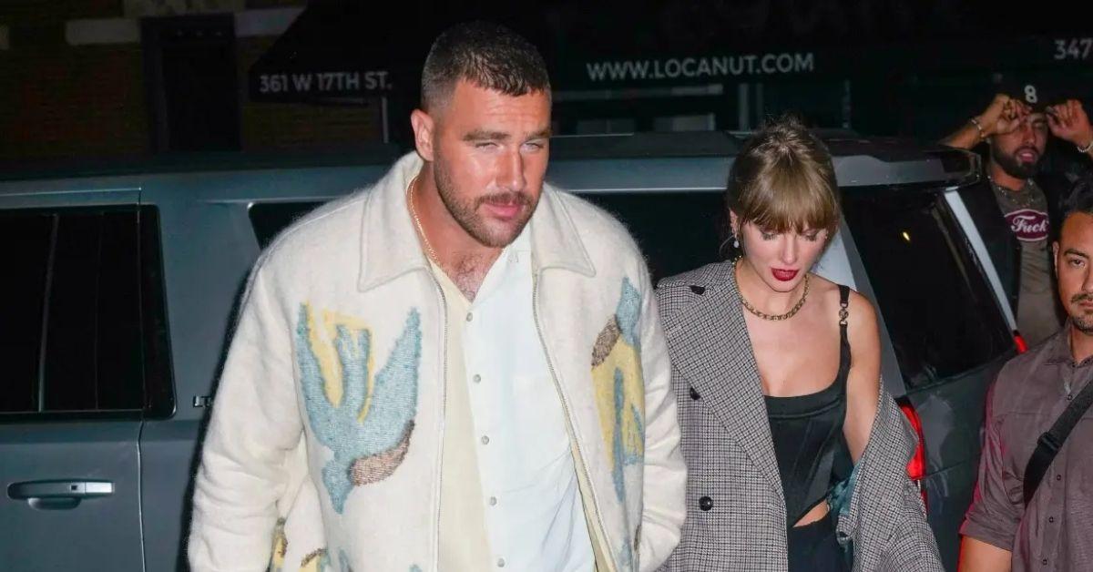 Photo of Travis Kelce and Taylor Swift