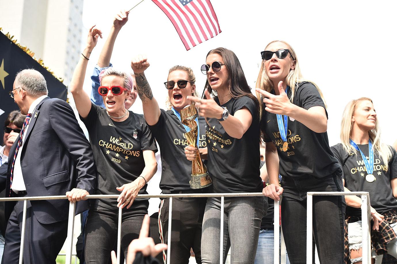 US womens soccer NYc parade