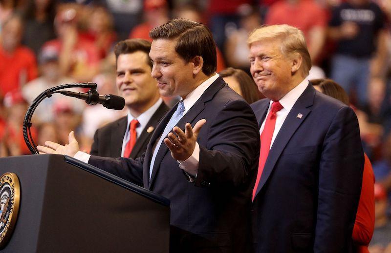 donald trump thanks ron desantis dropping out