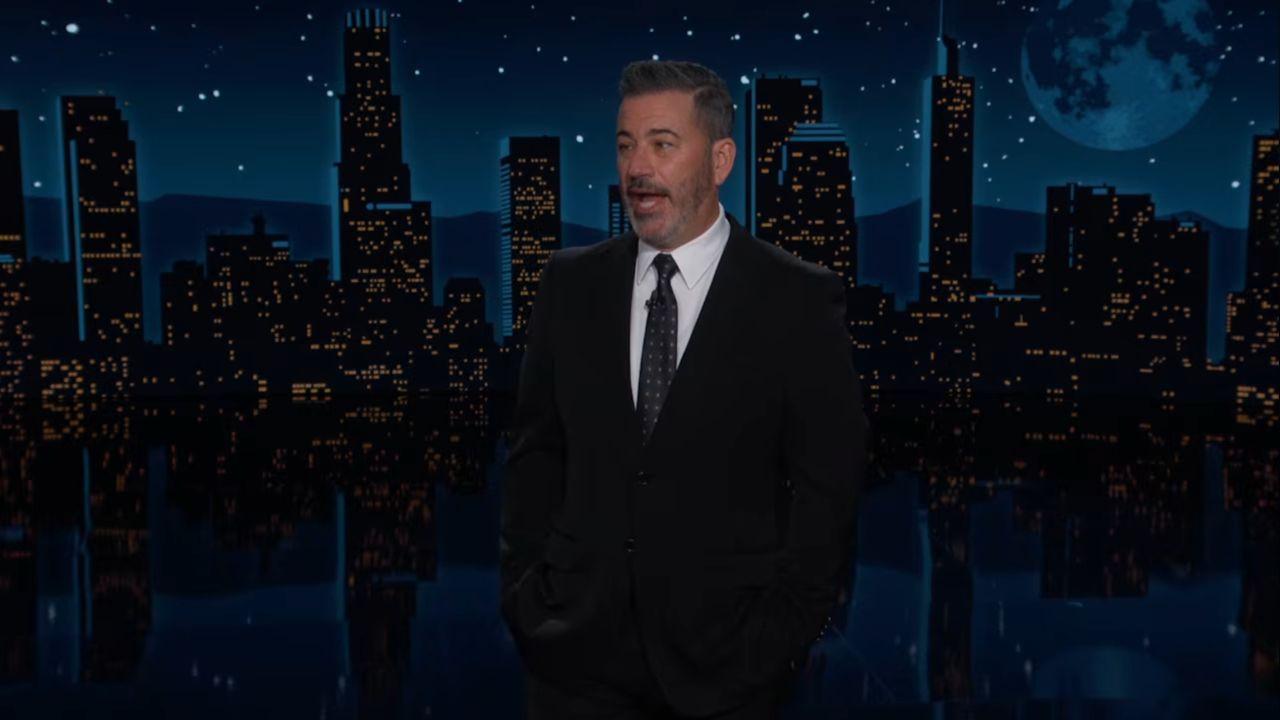 Image of Jimmy Kimmel mocked Donald Trump's boast by comparing the self-described achievement to a test given to a grandfather after a fall from a stepladder.