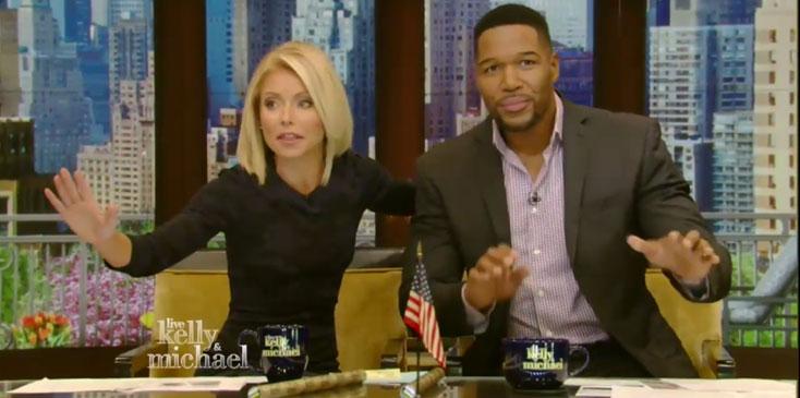 Kelly ripa final diss michael strahan last show