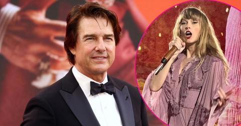 Split photo of Tom Cruise and Taylor Swift