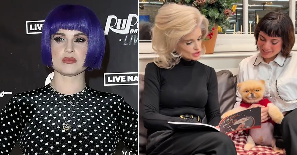 Two photos of Kelly Osbourne