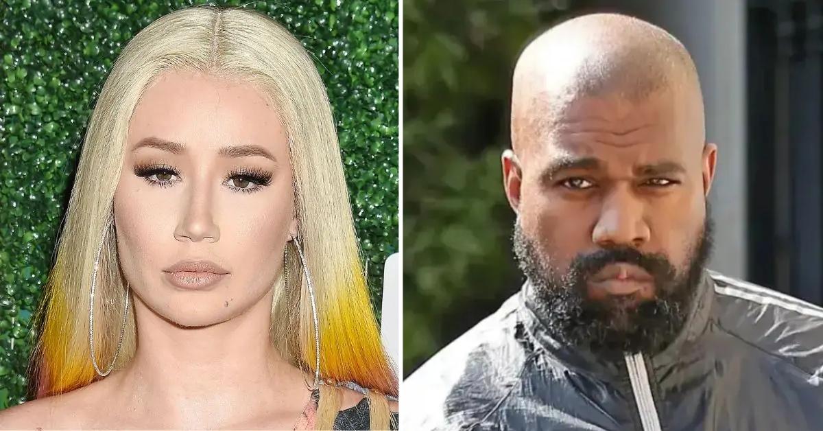 Composite photo of Iggy Azalea and Kanye West