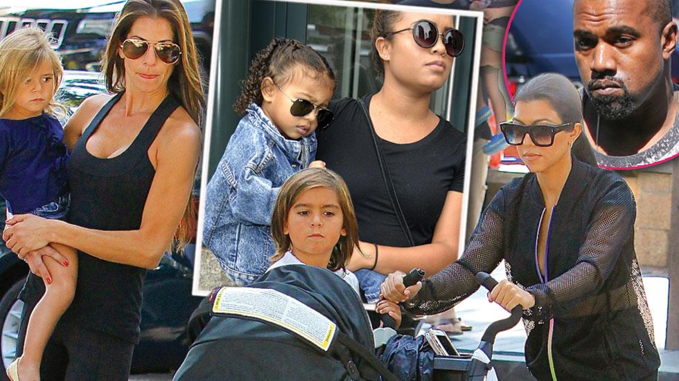 Kanye west kourtney kardashian nanny rude kids