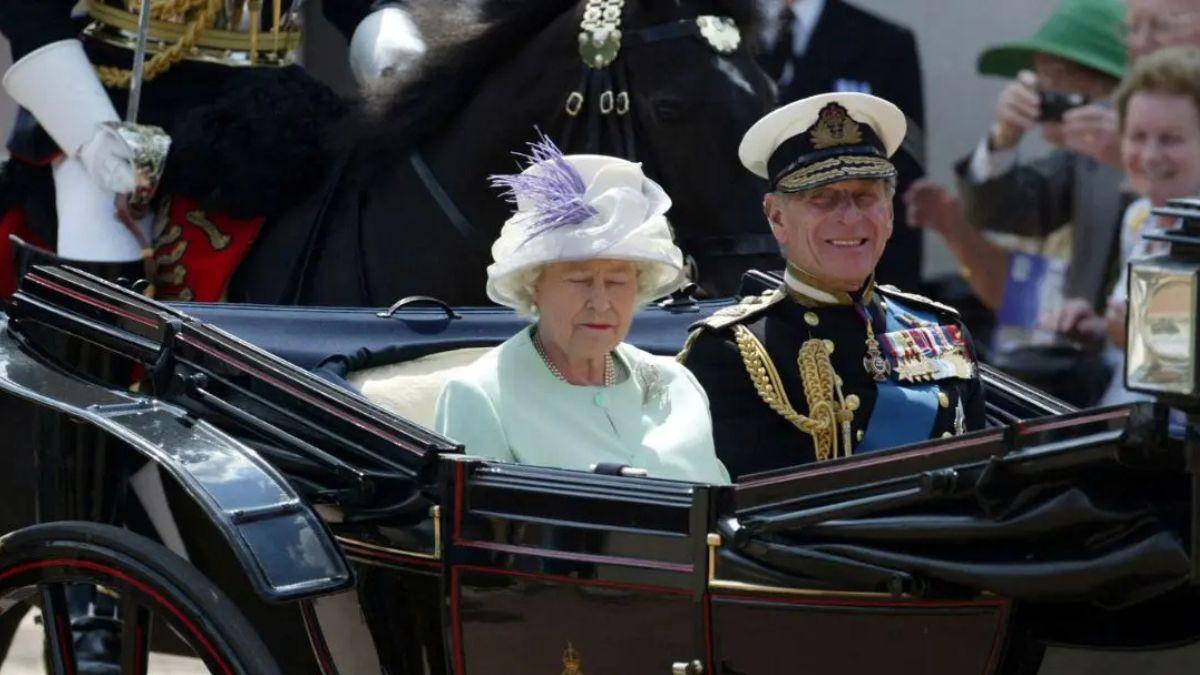 image of prince Philip and queen Elizabeth 