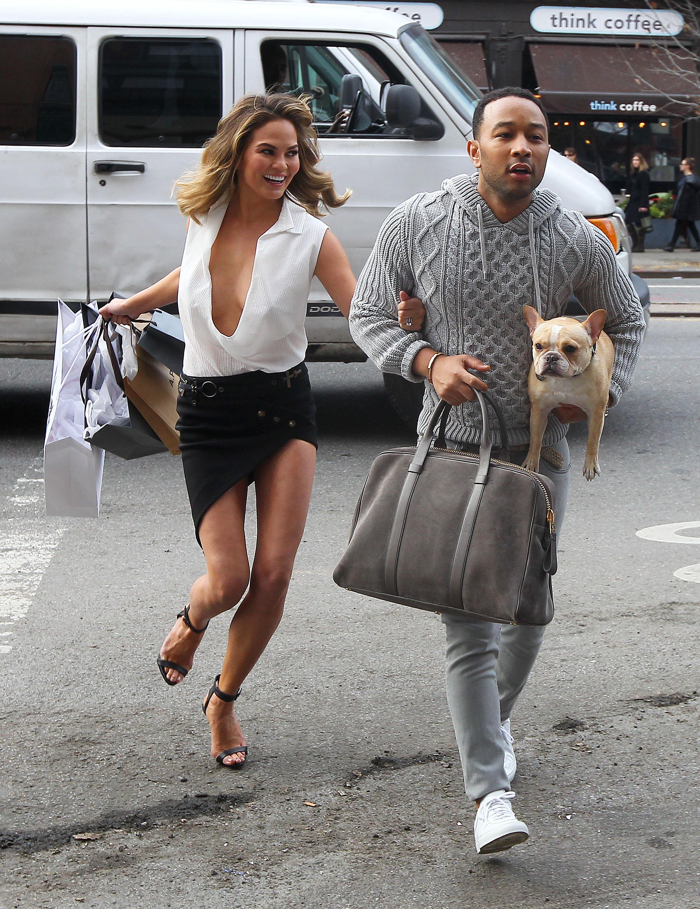 John Legend and Chrissy Teigen spotted taking part in a photo shoot in NYC