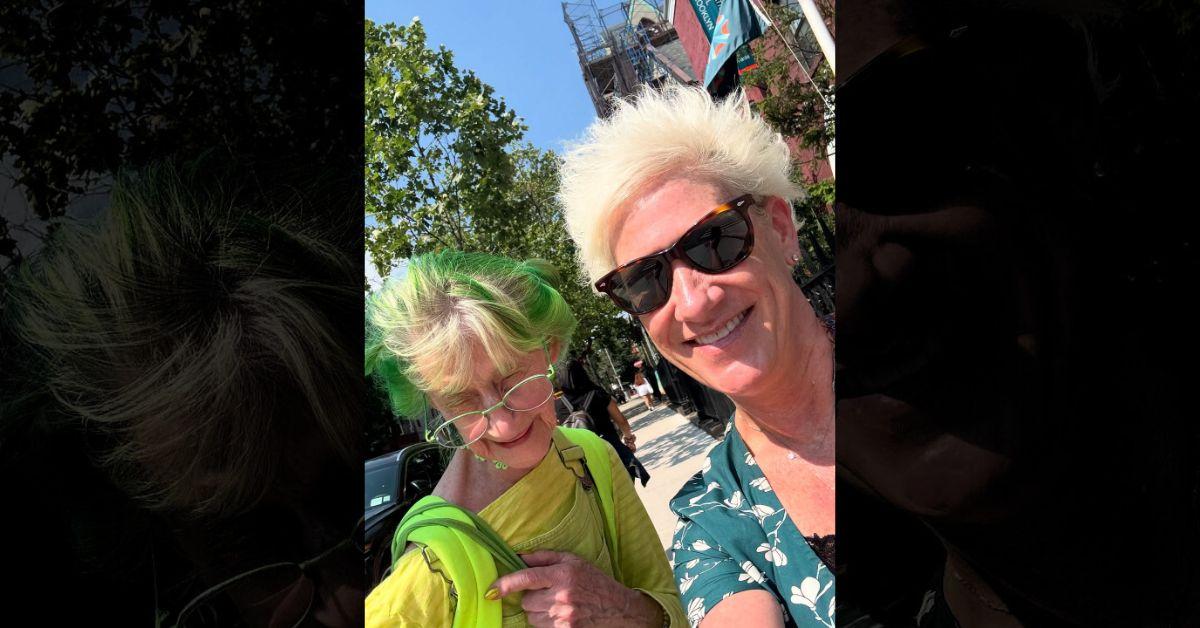 Photo of The Green Lady and Anne Burrell