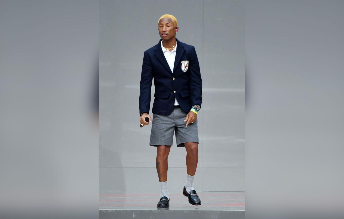 Pharrell Performs At Karl Lagerfeld Memorial