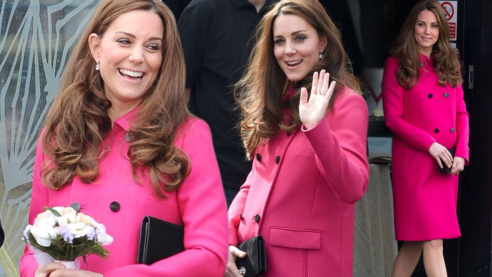 Kate middleton baby bump final appearance