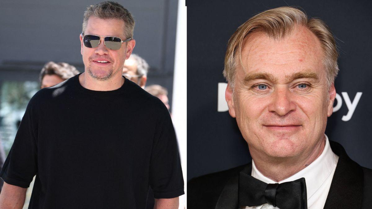 Image of Matt Damon said filming Christopher Nolan's 'The Odyssey' left the cast with back pain and scuffed feet after weeks of action scenes.
