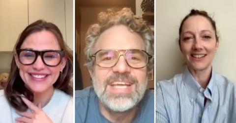 jennifer garner mark ruffalo and judy greer reunite for th anniversary of rom com pp