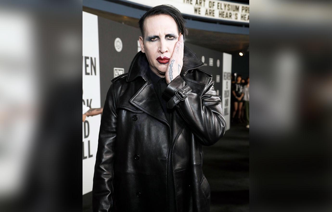 arrest warrant issued marilyn manson allegedly shooting snot camerawoman ok