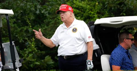 donald trump surrounded diet coke