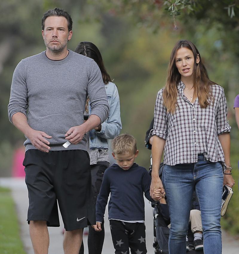 Exclusive… Ben Affleck & Jennifer Garner Enjoy Breakfast In Santa Monica With Their Son **NO USE W/O PRIOR AGREEMENT – CALL FOR PRICING**