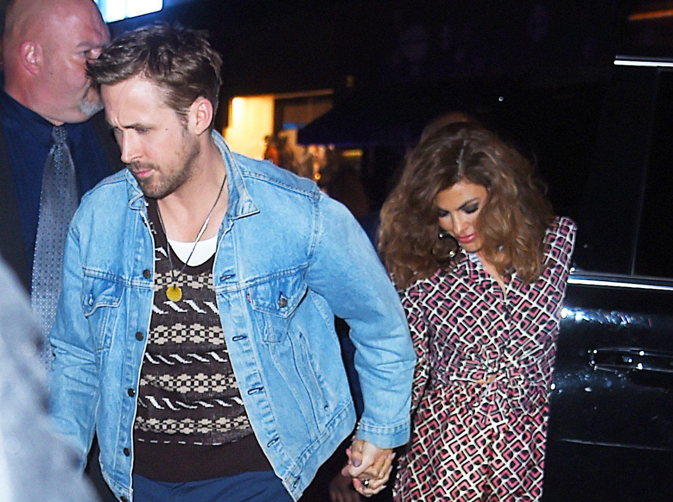 eva mendes thanks ryan gosling holding down fort home daughters milan