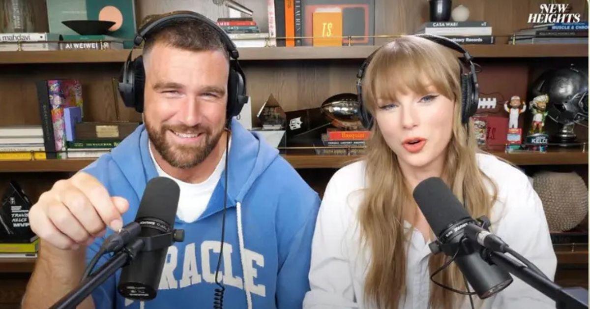 taylor swift travis kelce engagement clues on new heights podcast