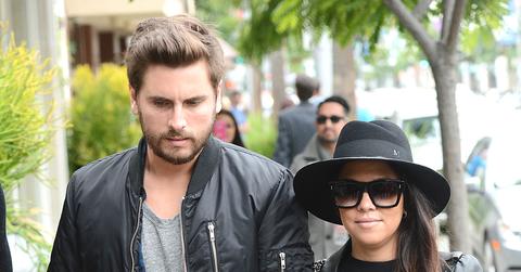 Kourtney Kardashian, Scott Disick and Kendall Jenner have lunch in Beverly Hills
