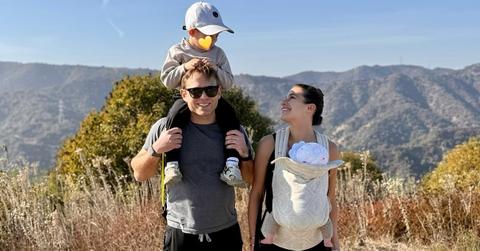 Photo of Lea Michele, Zandy Reich and her two kids.