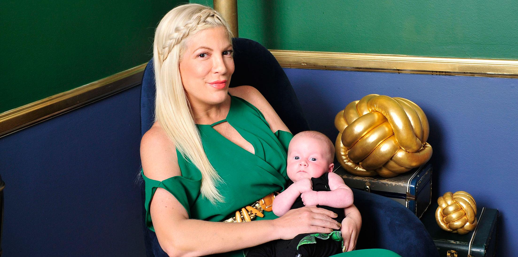 [PICS] Tori Spelling’s Son Beau Is CUTEST Baby You’ll See Today