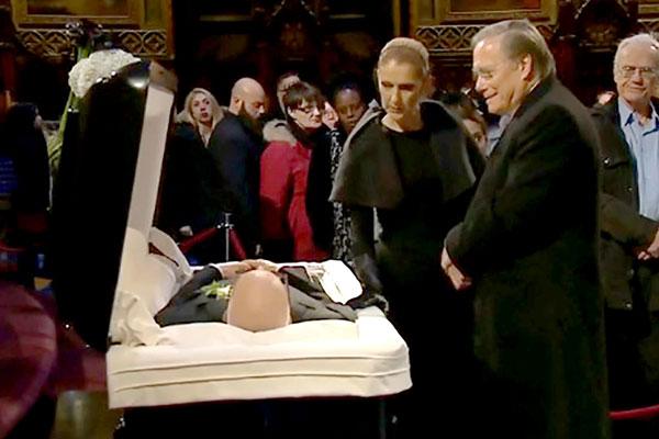 Celine Dion Husband Funeral Rene Angelil