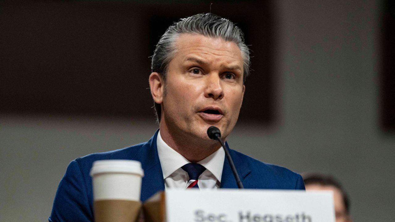 Image of Pete Hegseth denied claims that U.S. Navy ships and their crews were being neglected.