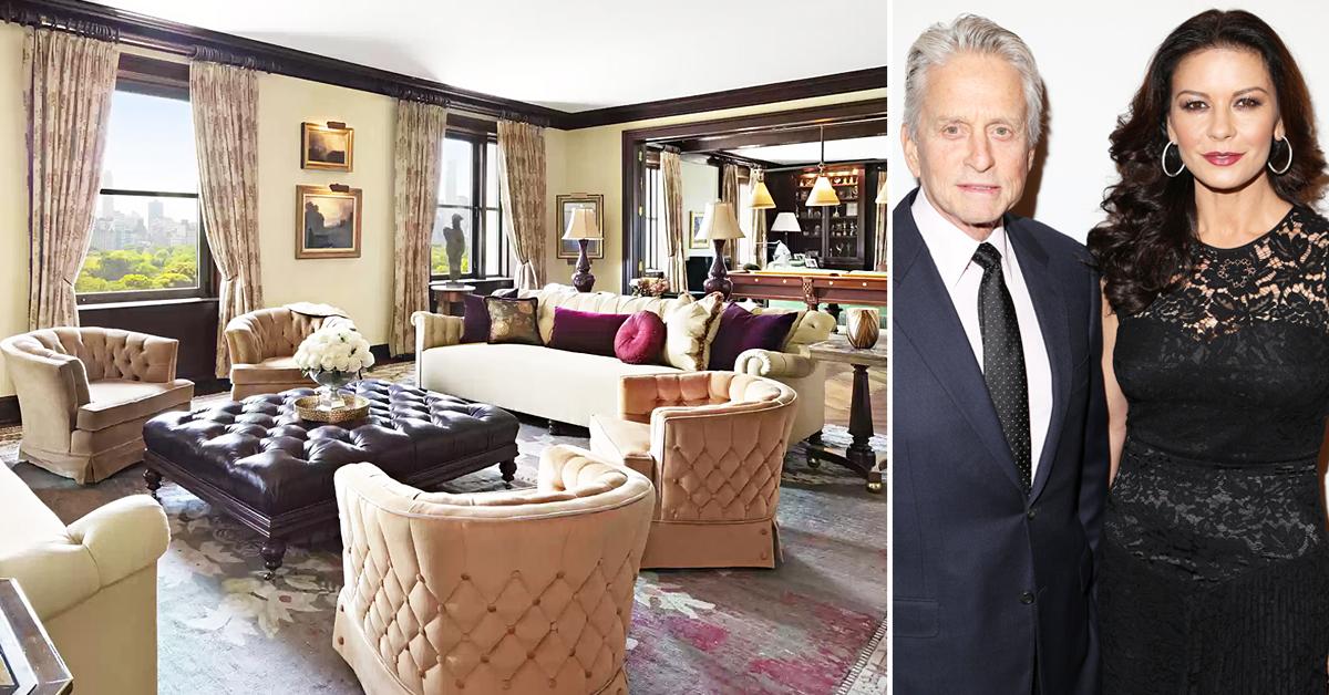 catherine zeta jones michael doulas list new york city central park penthouse ok