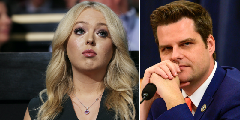 Congressman Matt Gaetz Called Out For 'Gross' Tweet To Tiffany Trump