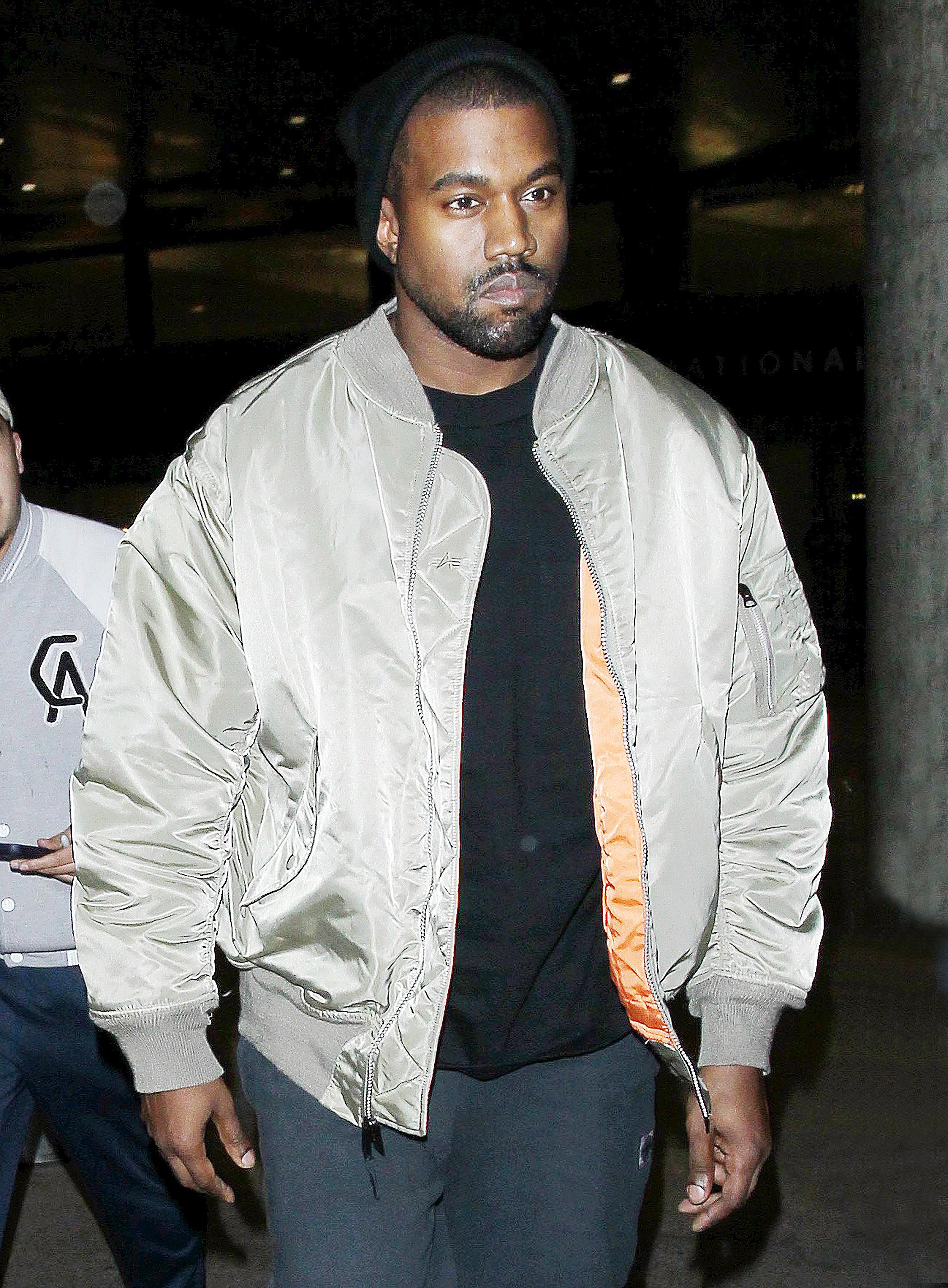 Kanye West at Los Angeles International Airport