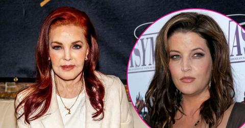 Composite photo of Priscilla Presley and Lisa Marie Presley.