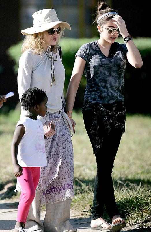 Madonna Visits Mphandula Childcare Centre