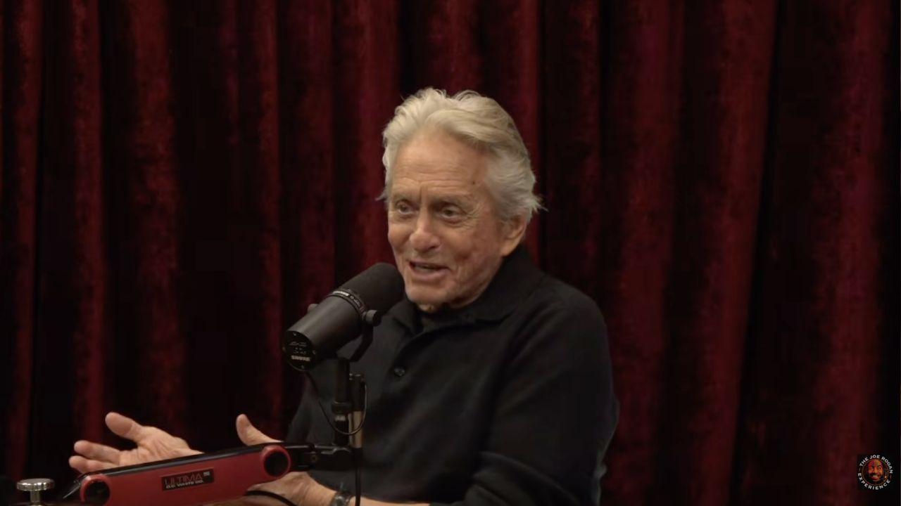 image of Michael Douglas is 'grateful' for hallucinogenics.