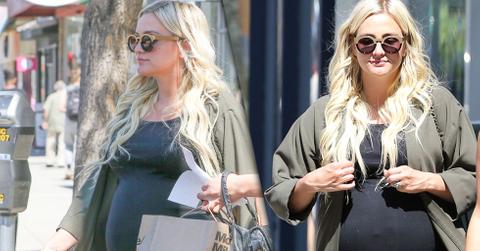 Ashlee simpsn massive baby bump due date