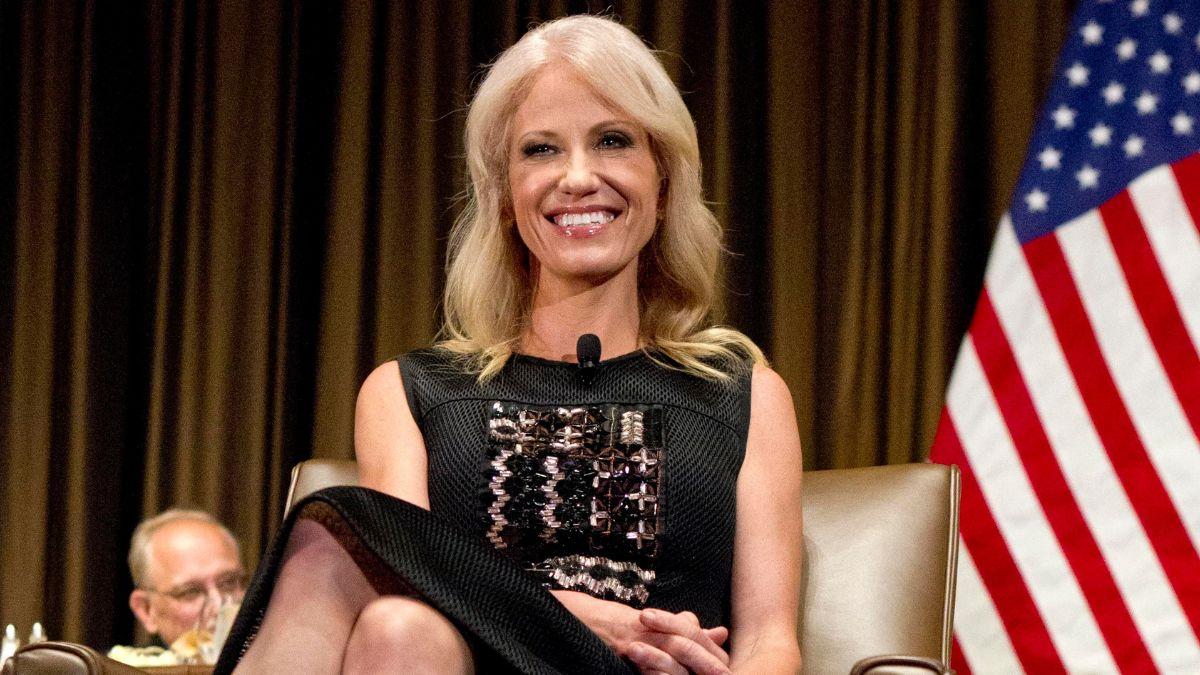 Photo of Kellyanne Conway was skewered online for saying Republicans were forced to 'disclaim' David Duke.
