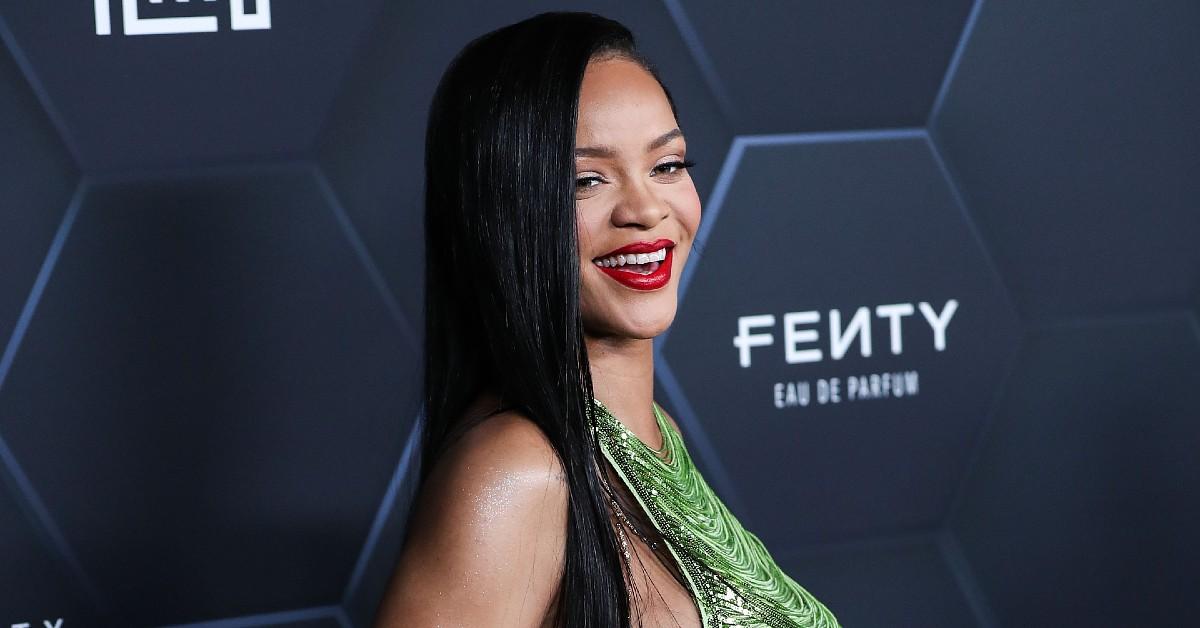 Rihanna Bares Her Baby Bump in a Blood-Orange Bra and Matching Underwear