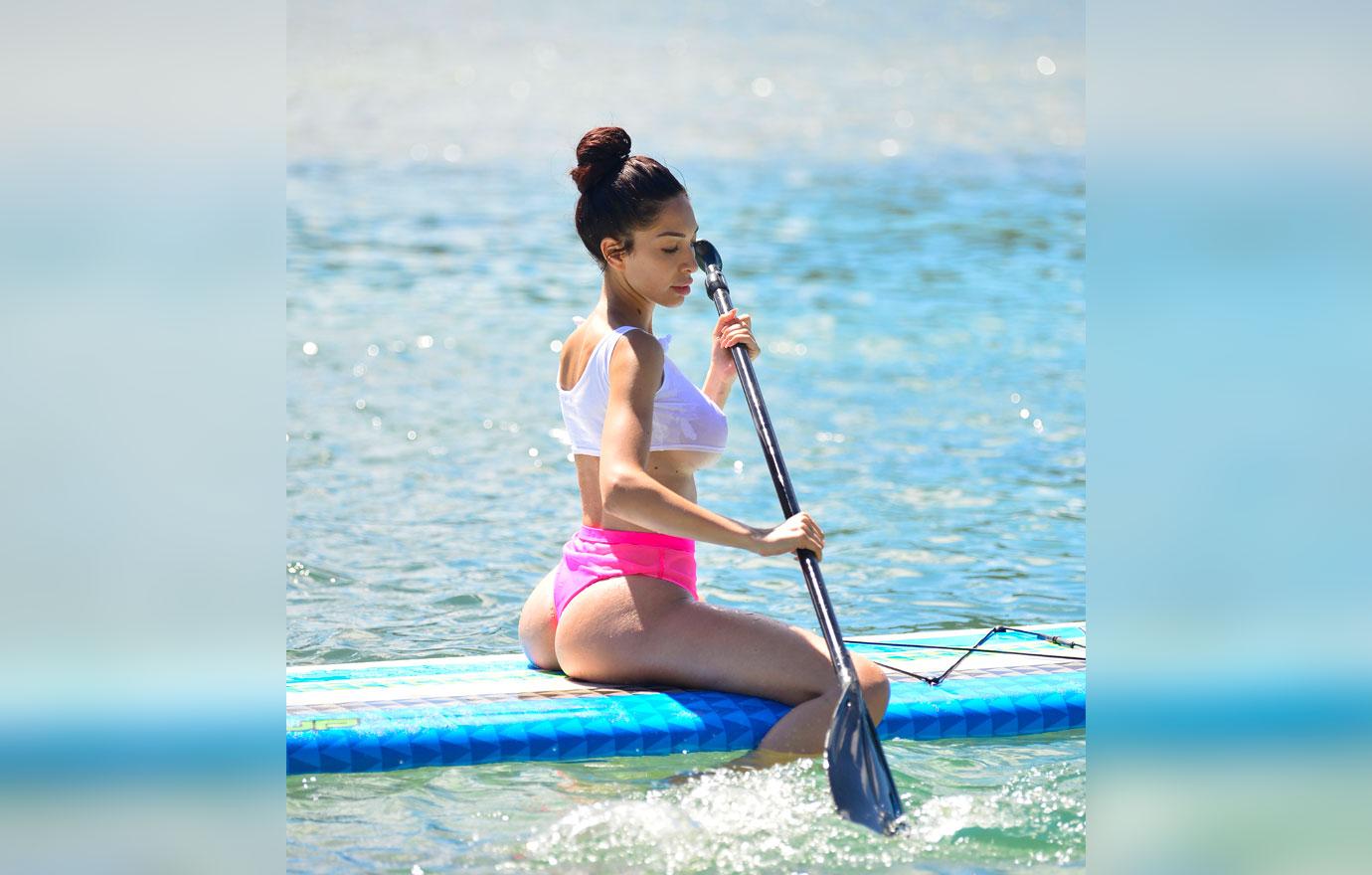 EXCLUSIVE: Farrah Abraham leaves little to the imagination during a paddle session!