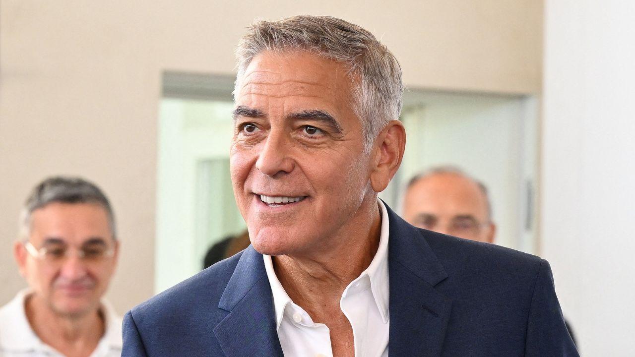 image of George Clooney remains hopeful about the country's future.