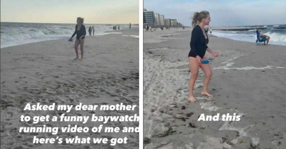 image of Amy Schumer continues to share humorous moments with fans, including her failed attempt to recreate a classic ‘Baywatch’ slow-motion run.