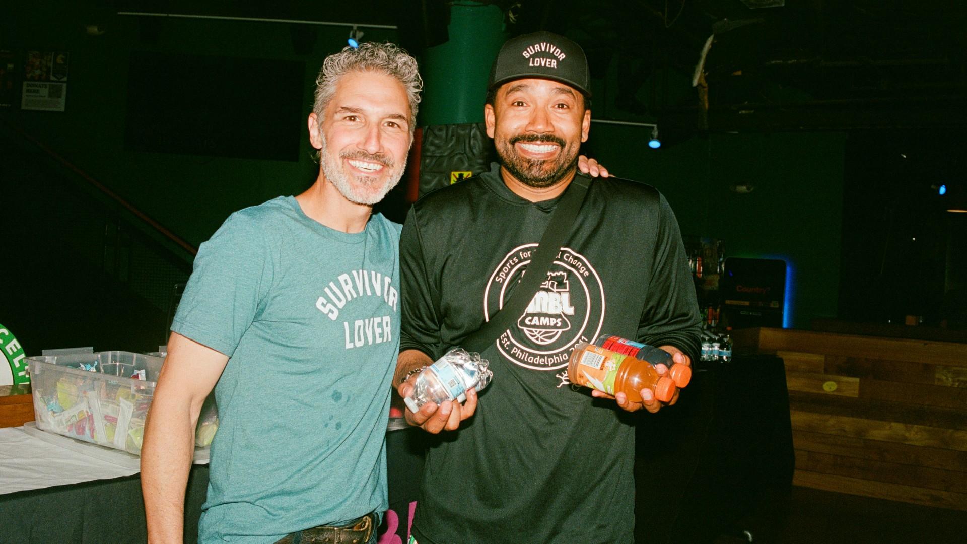 Photo of Ethan Zohn and Wendell Holland.