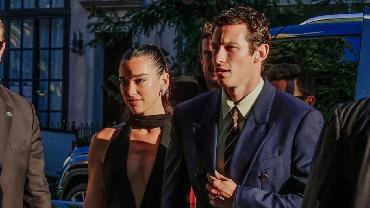 Image of Callum Turner said Dua Lipa inspires him.