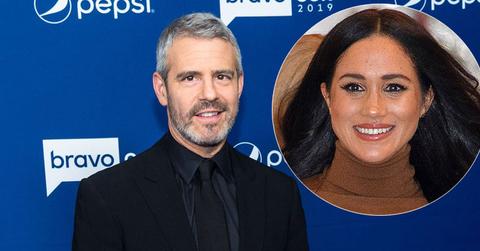 Andy Cohen On Red Carpet Meghan Markle Inset