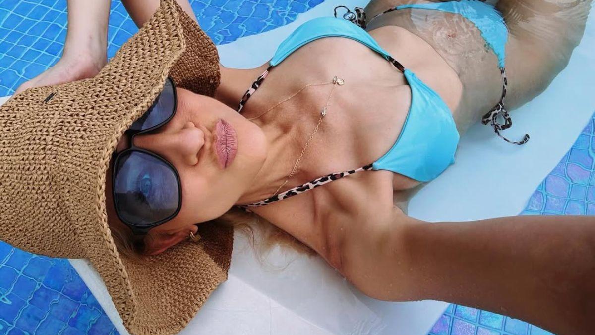 image of The former TV presenter detailed how she was 'catching' the blood coming out of her head.