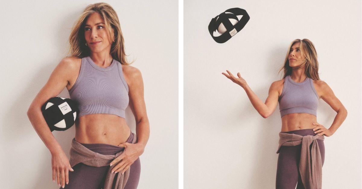 image of Jennifer Aniston stays fit through consistent, full-body workouts.