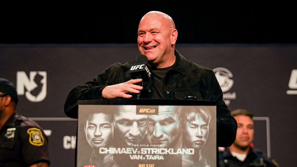 Image of Dana White confirmed limited public access to the event.