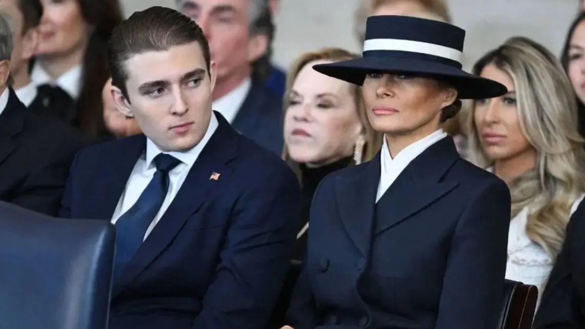 image of Barron and melania