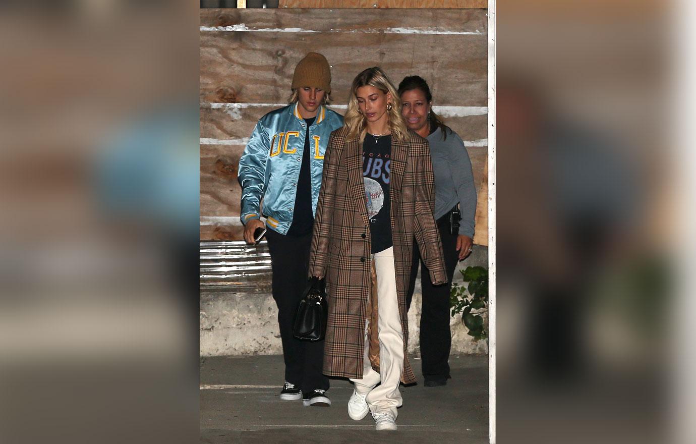 Justin Bieber and Hailey Baldwin attend church