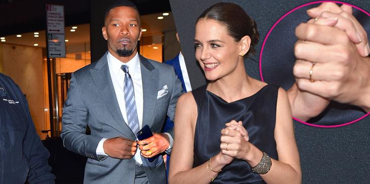 Is Katie Holmes Engaged to Jamie Foxx? Star Spotted With Ring on